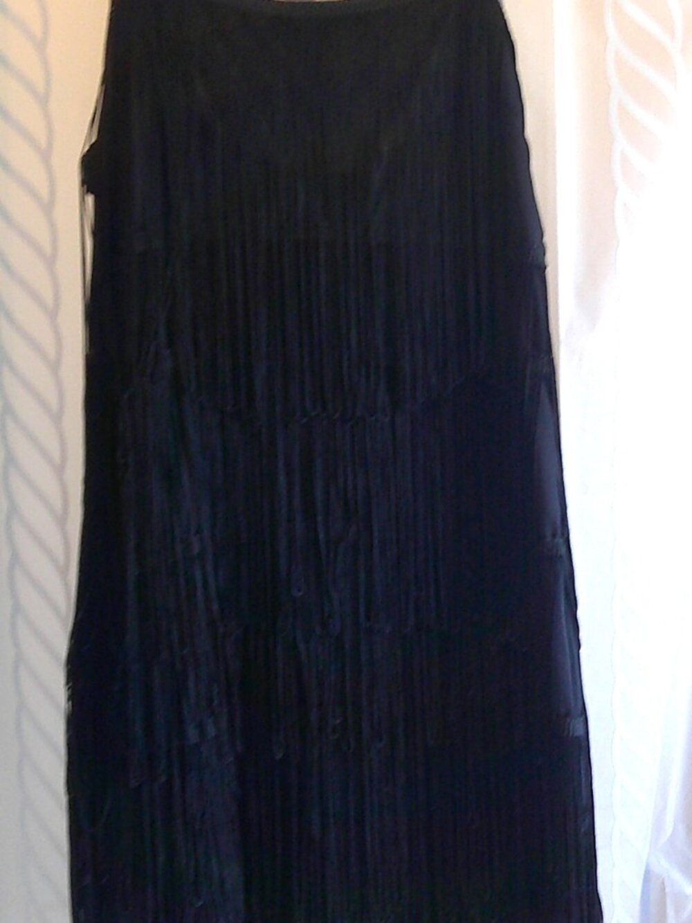 NWT "Windsor Store" 1920's 6 Tiers Fringe Flapper DRESS Sz L (Woman Sz 10-12)